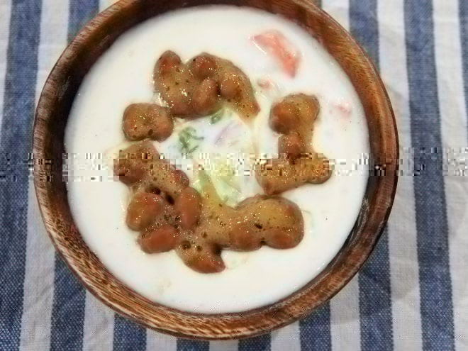 白菜とベーコンの納豆ミルクスープ