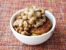 納豆とカレーチャーハンコロッケ