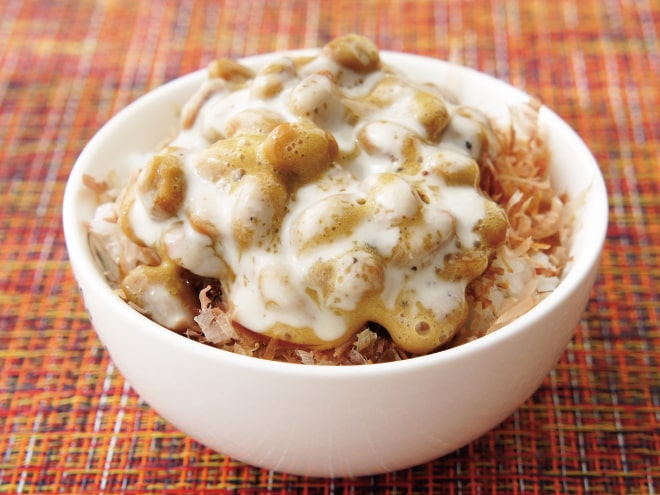 シーザー辛子納豆かけご飯